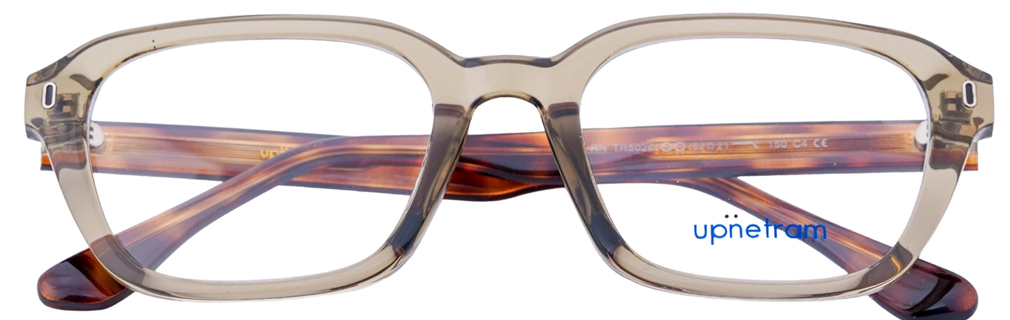 UP5026-C4-Handmade Mix Material-Translucent smoke grey