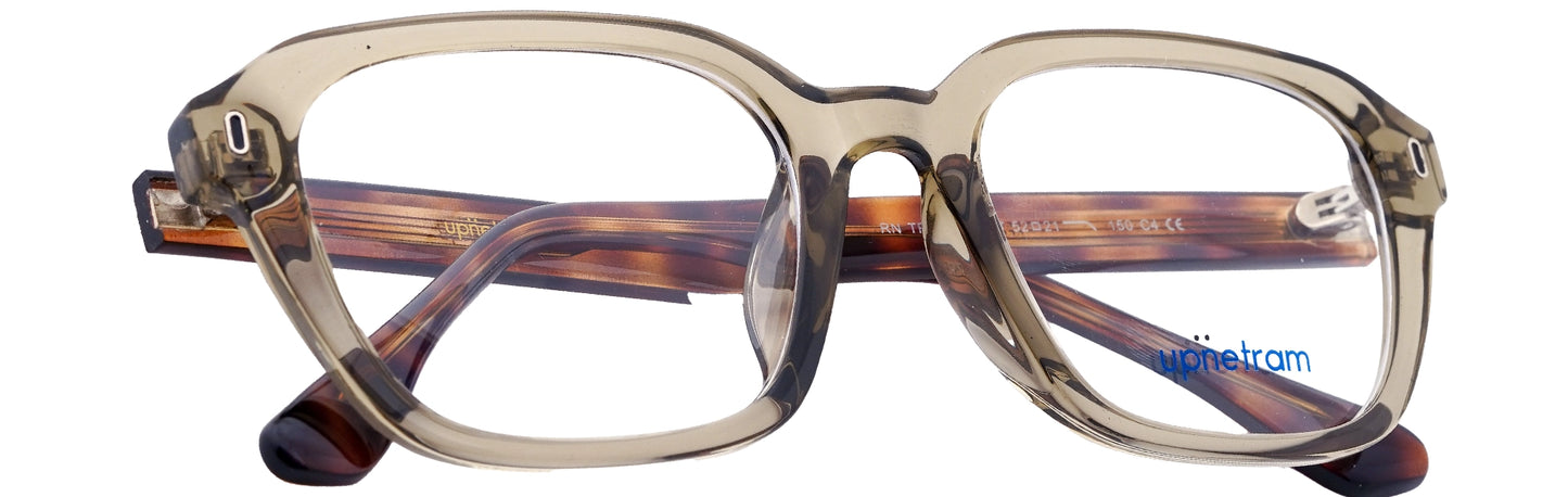 UP5026-C4-Handmade Mix Material-Translucent smoke grey