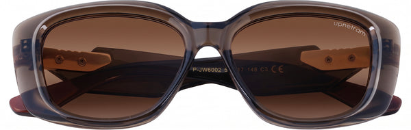 UP6002-C3-Handmade Mix Material-Walnut Smoke