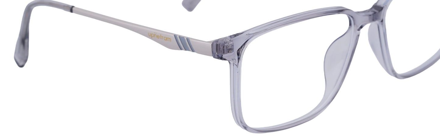 UP83096-C8-Handmade Mix Material-Translucent Grey