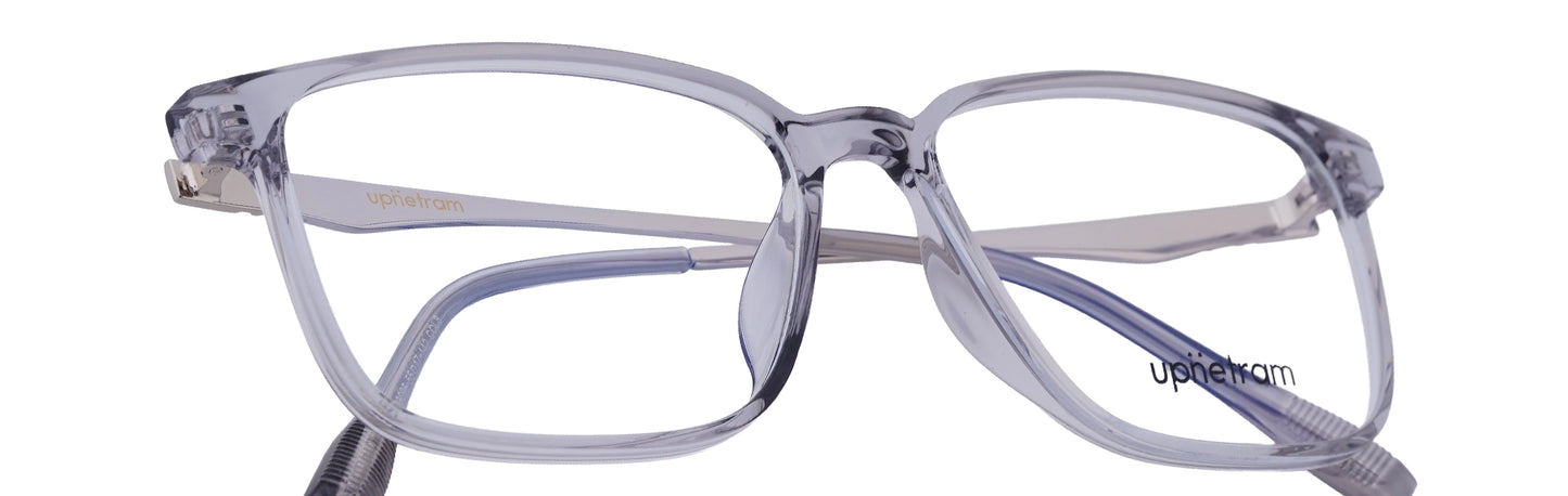 UP83096-C8-Handmade Mix Material-Translucent Grey