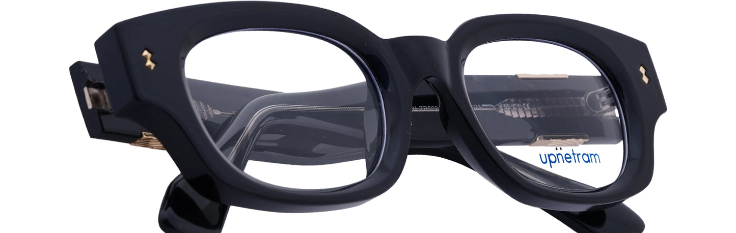 UP5024-C1-Handmade Mix Material-Midnight Black