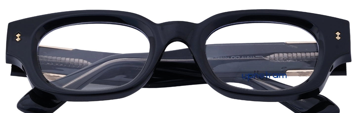 UP5024-C1-Handmade Mix Material-Midnight Black