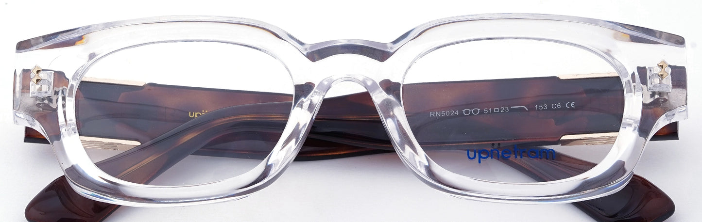 UP5024-C6-Handmade Mix Material-Crystal Clear