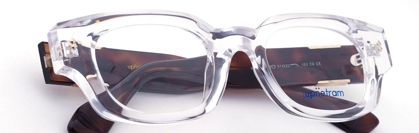 UP5024-C6-Handmade Mix Material-Crystal Clear