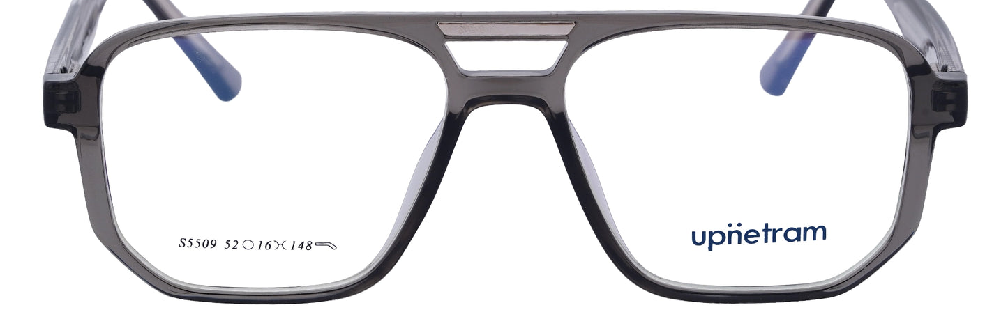 UP5509-C6-Handmade Mix Material-Translucent Grey