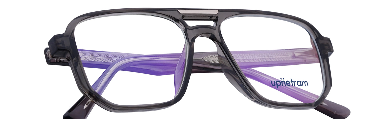 UP5509-C6-Handmade Mix Material-Translucent Grey