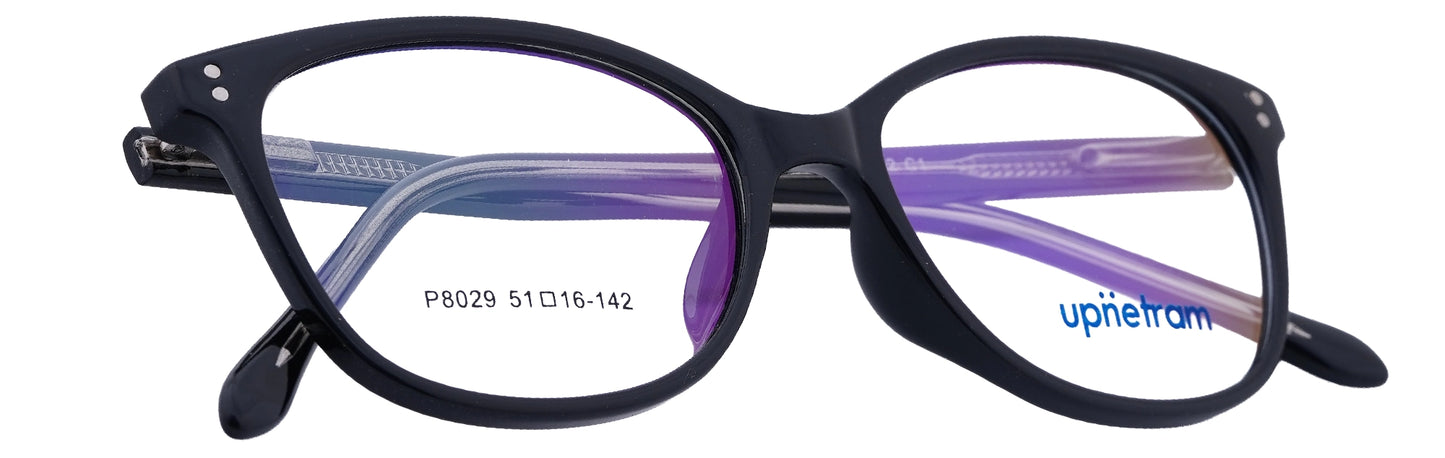 UP8029-C1-Handmade Mix Material-Midnight Black