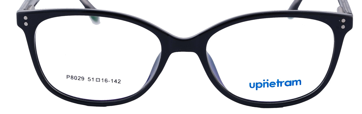 UP8029-C1-Handmade Mix Material-Midnight Black