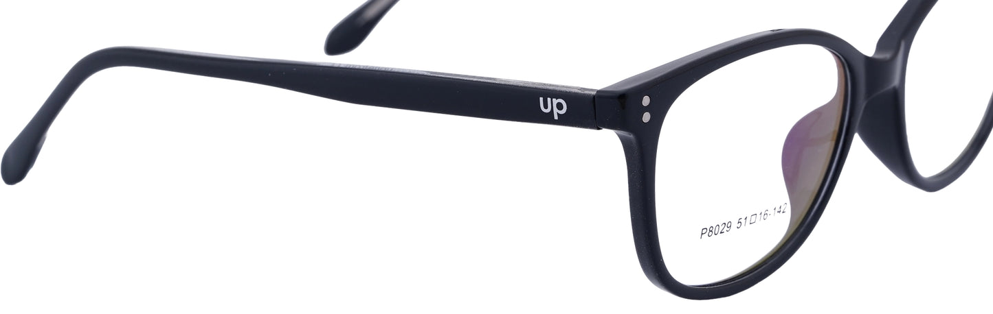 UP8029-C1-Handmade Mix Material-Midnight Black