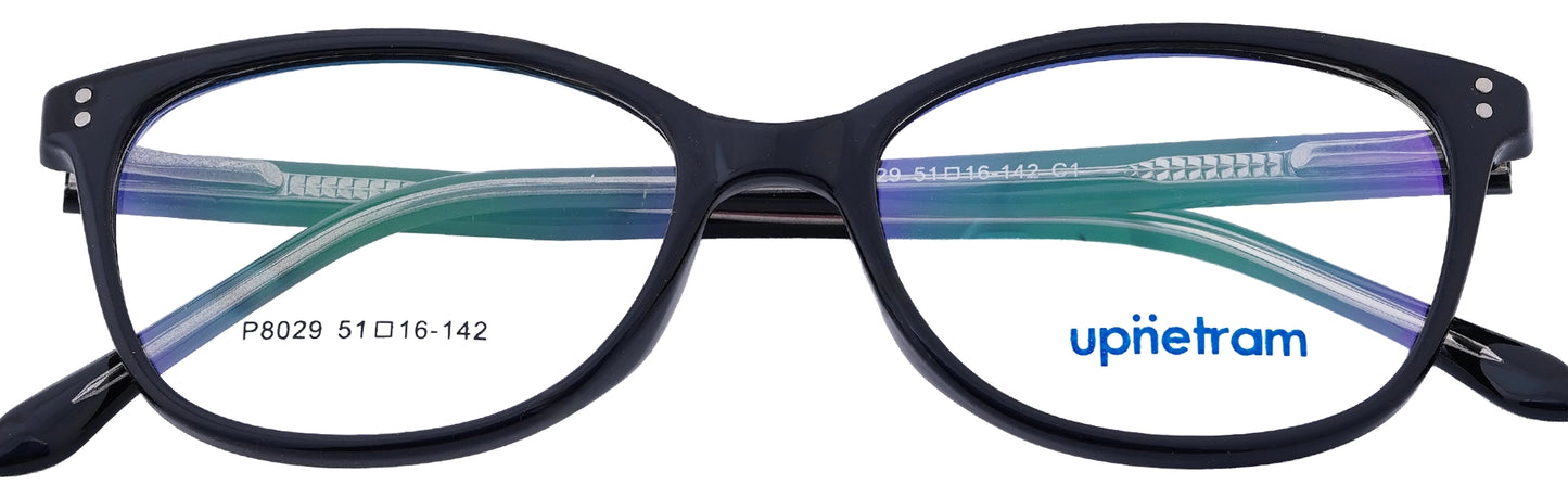 UP8029-C1-Handmade Mix Material-Midnight Black