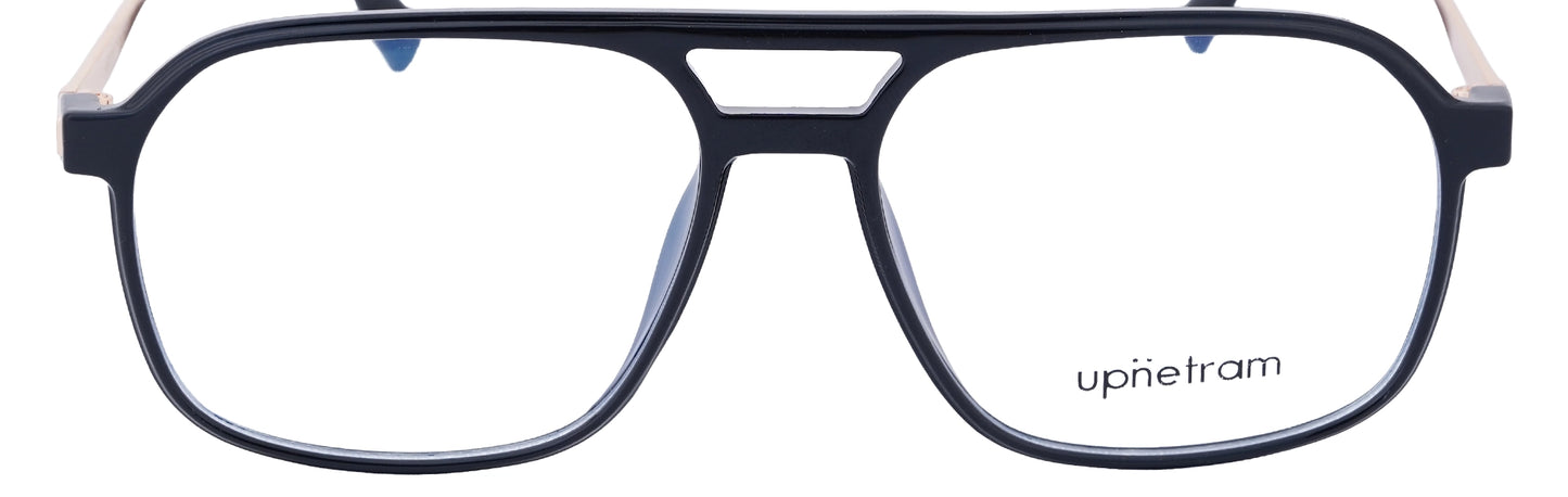 UP83092-C1-Handmade Mix Material-Midnight Black