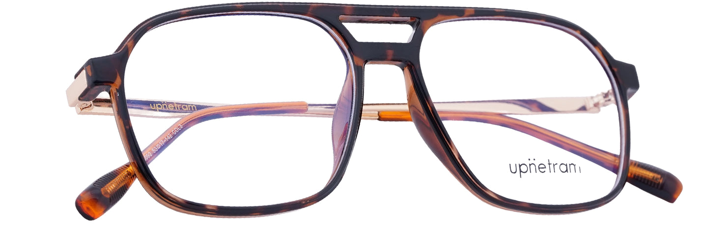 UP83092-C3-Handmade Mix Material-Printed Brown