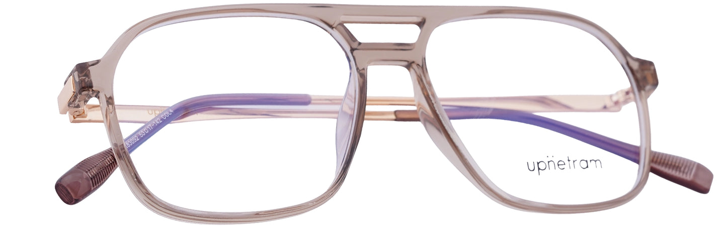 UP83092-C4-Handmade Mix Material-Translucent Brown