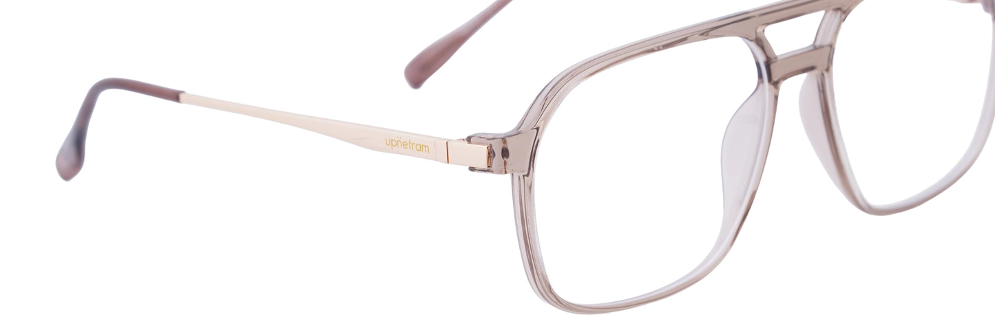 UP83092-C4-Handmade Mix Material-Translucent Brown