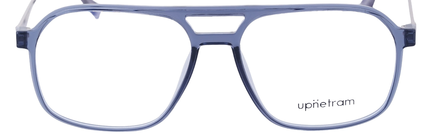 UP83092-C7-Handmade Mix Material-Translucent Blue