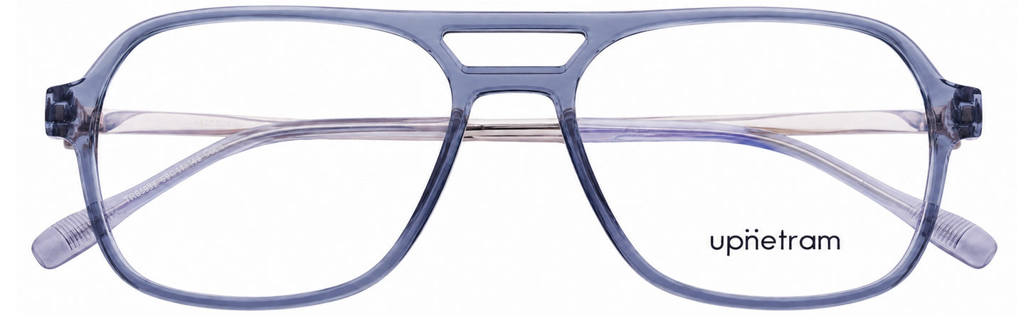 UP83092-C7-Handmade Mix Material-Translucent Blue
