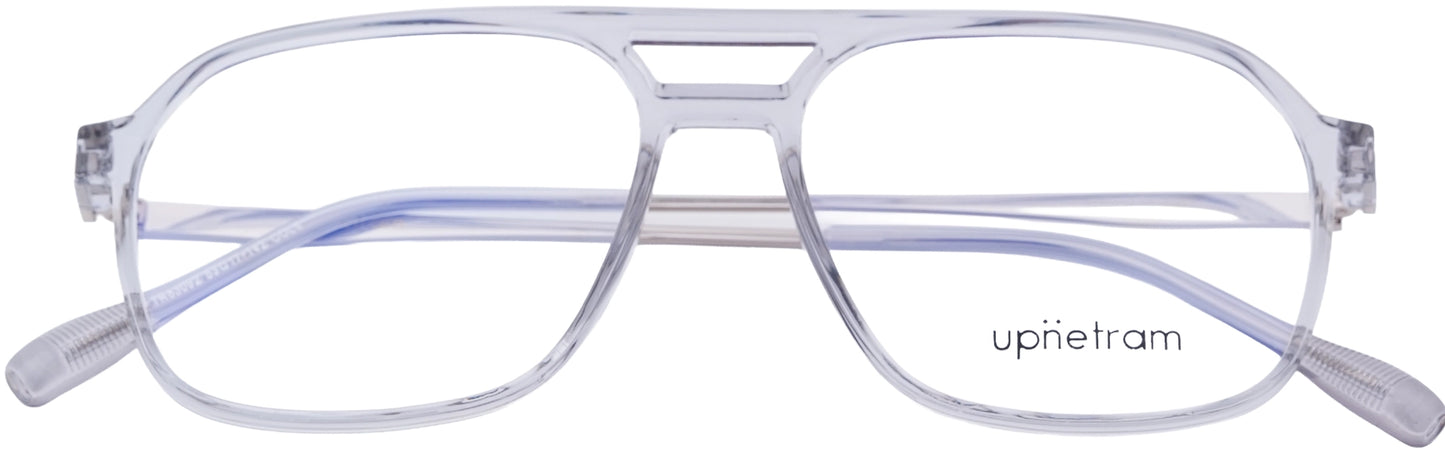 UP83092-C8-Handmade Mix Material-Translucent Grey