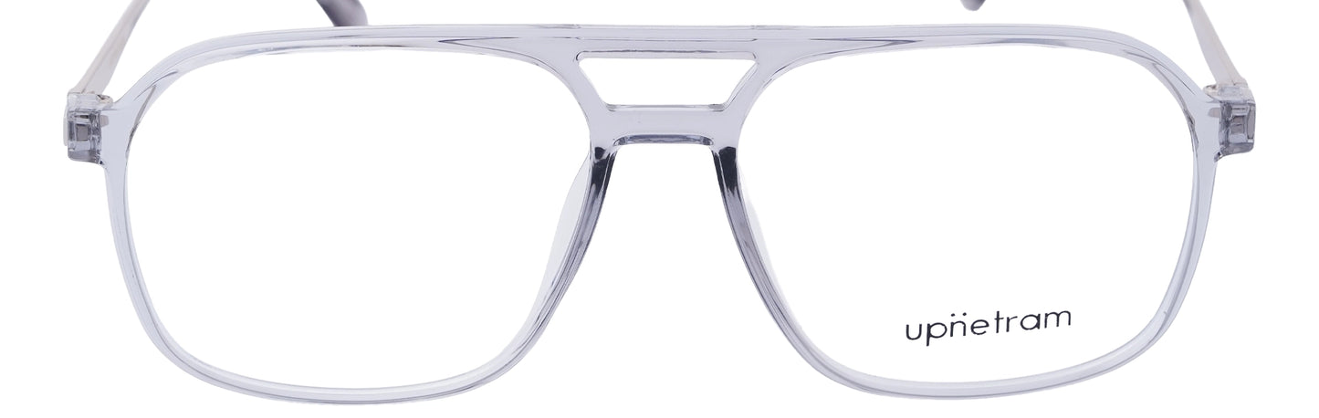 UP83092-C8-Handmade Mix Material-Translucent Grey