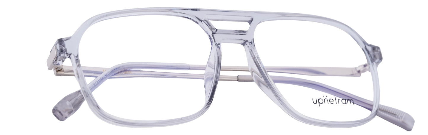 UP83092-C8-Handmade Mix Material-Translucent Grey