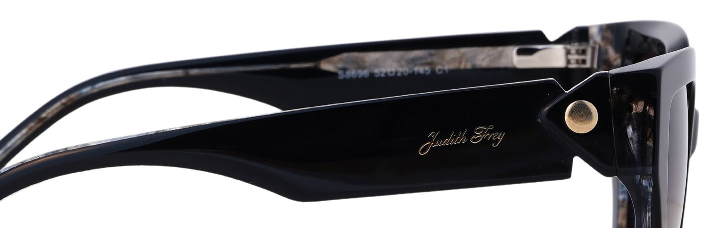 JF8696-C1-Handmade Bio Acetate-Obsidian Black