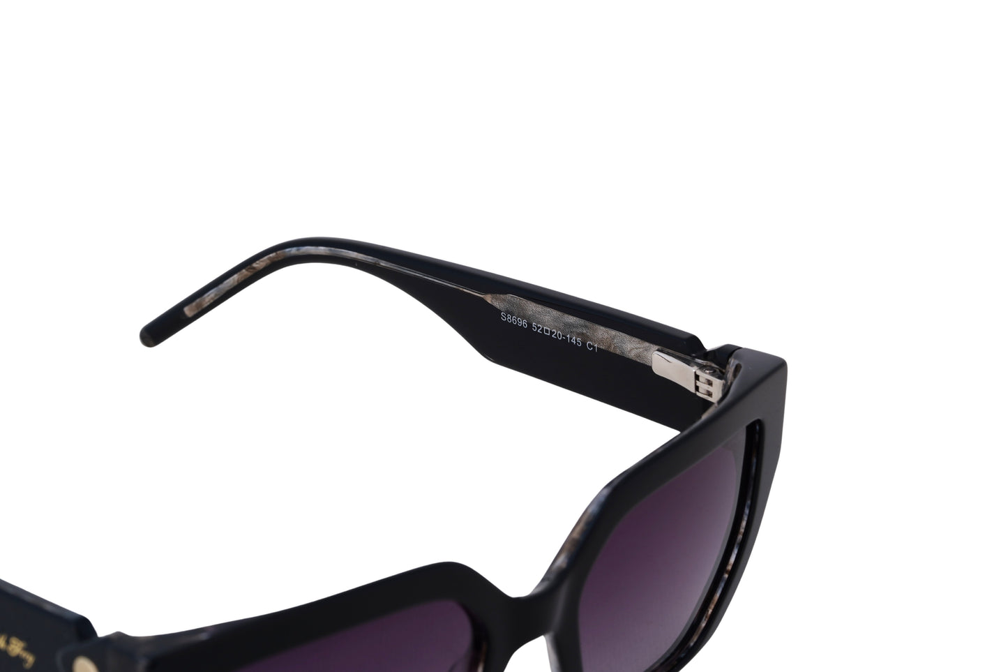 JF8696-C1-Handmade Bio Acetate-Obsidian Black