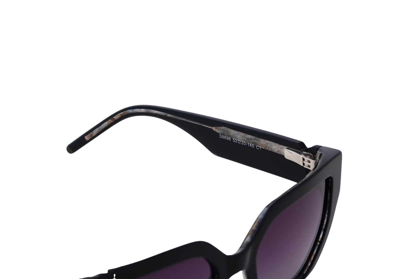 JF8696-C1-Handmade Bio Acetate-Obsidian Black