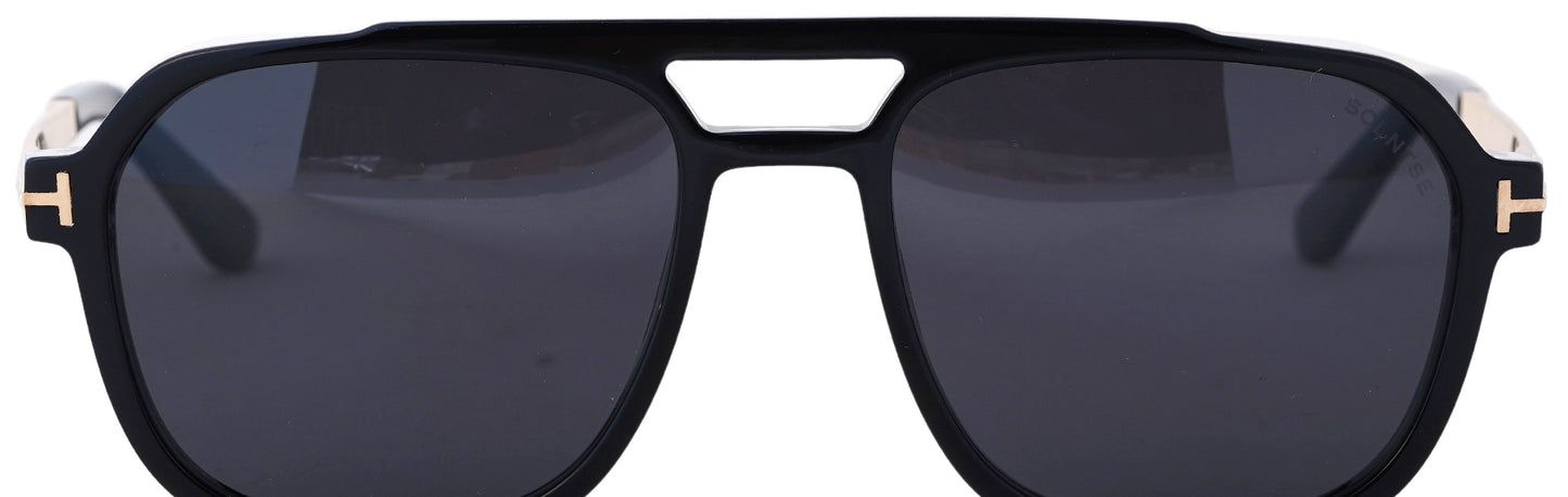 ST8701-C2-Handmade Bio Acetate-Eclipse Crystal Black