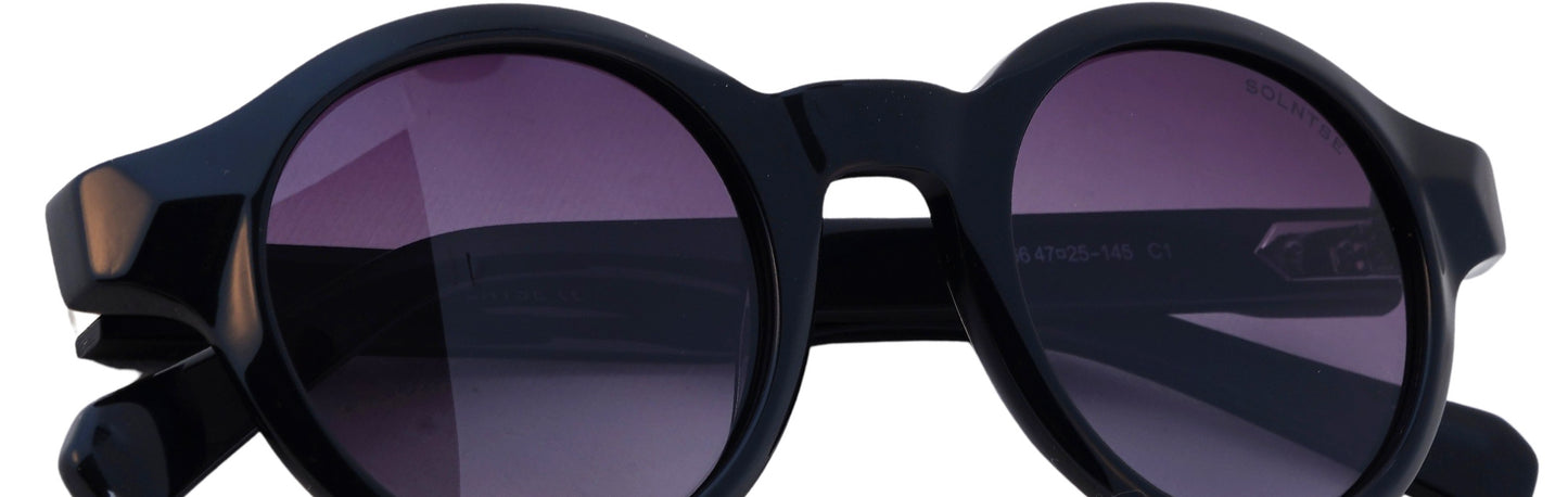 ST8766-C1-Handmade Bio Acetate-Jet Black
