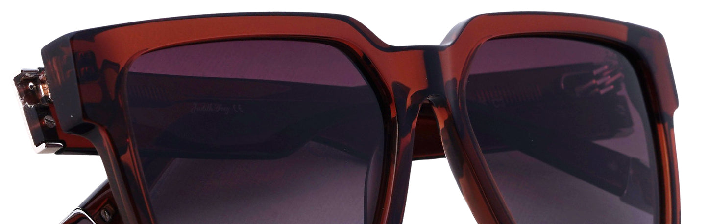 JF8575-C3-Handmade Bio Acetate-Mahogany Havana