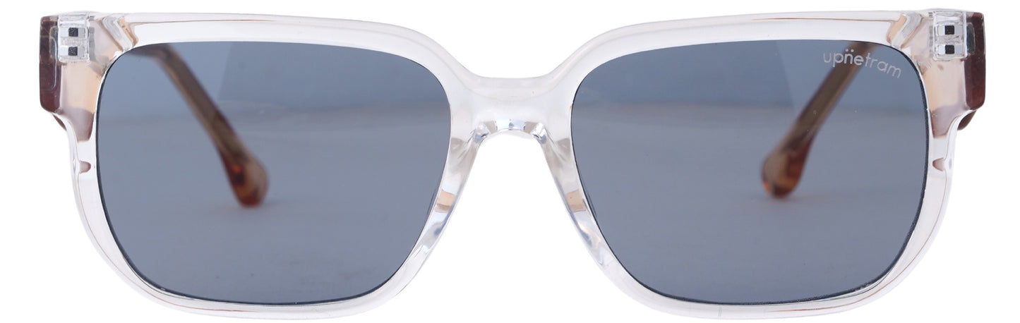 UP8845-C6-Handmade Bio Acetate-Clear Amber Crystal