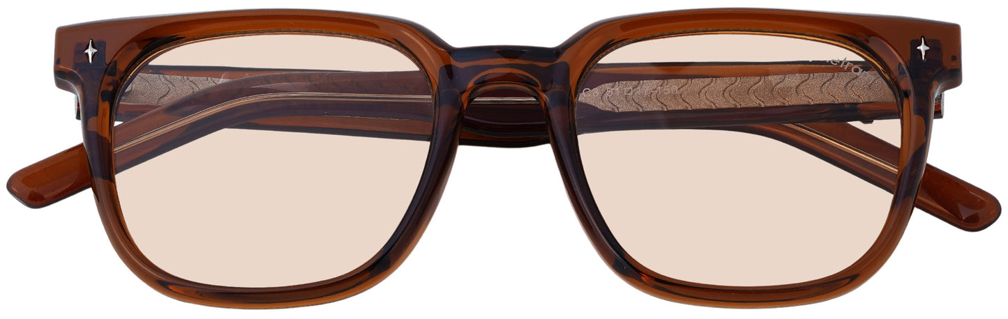 UP9842-C3-Handmade Bio Acetate-Cognac Amber