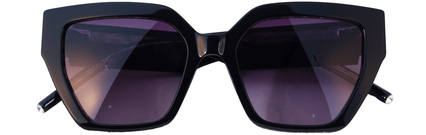 JF8696-C1-Handmade Bio Acetate-Obsidian Black