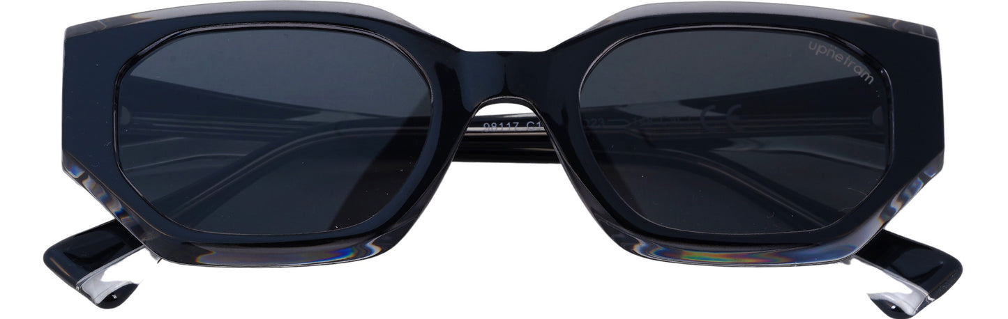 UP98117-C1-Handmade Bio Acetate-Gloss Black Crystal