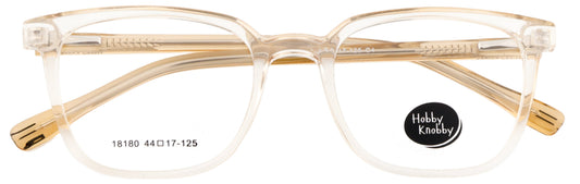 HK18180-C4-Handmade Mix Material-Translucent Amber - glassesbyahana.com