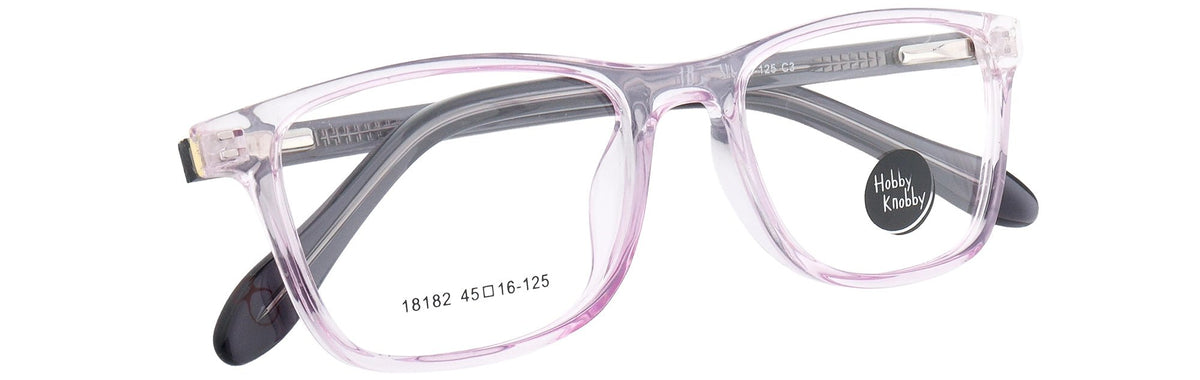 HK18182-C3-Handmade Mix Material-Crystal Purple - glassesbyahana.com