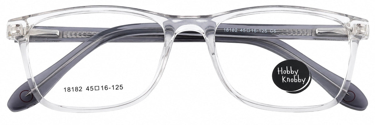 HK18182-C5-Handmade Mix Material-Crystal Clear - glassesbyahana.com