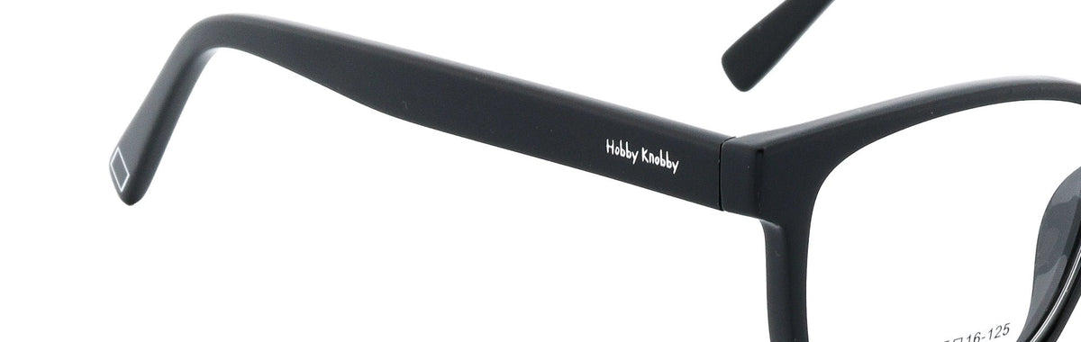 HK18186-C1-Handmade Mix Material-Midnight Black - glassesbyahana.com