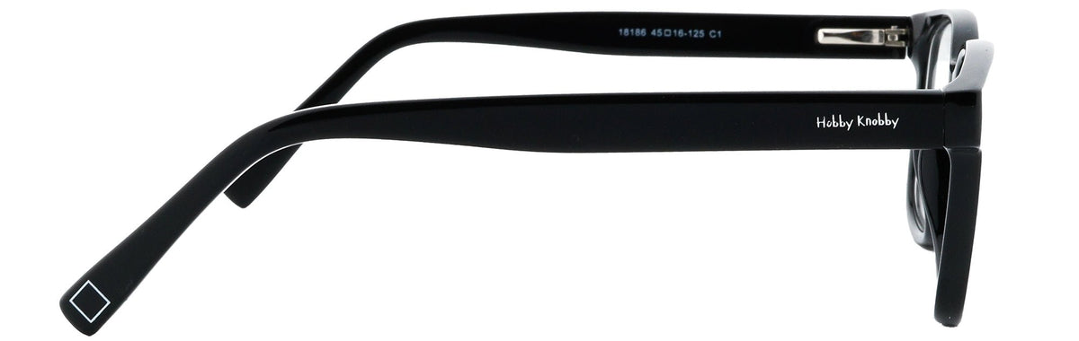 HK18186-C1-Handmade Mix Material-Midnight Black - glassesbyahana.com