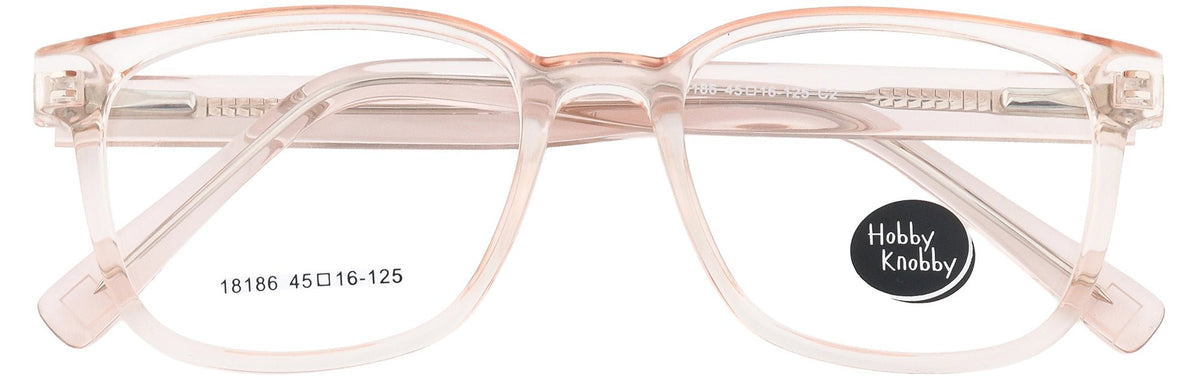 HK18186-C2-Handmade Mix Material-Crystal Orange - glassesbyahana.com