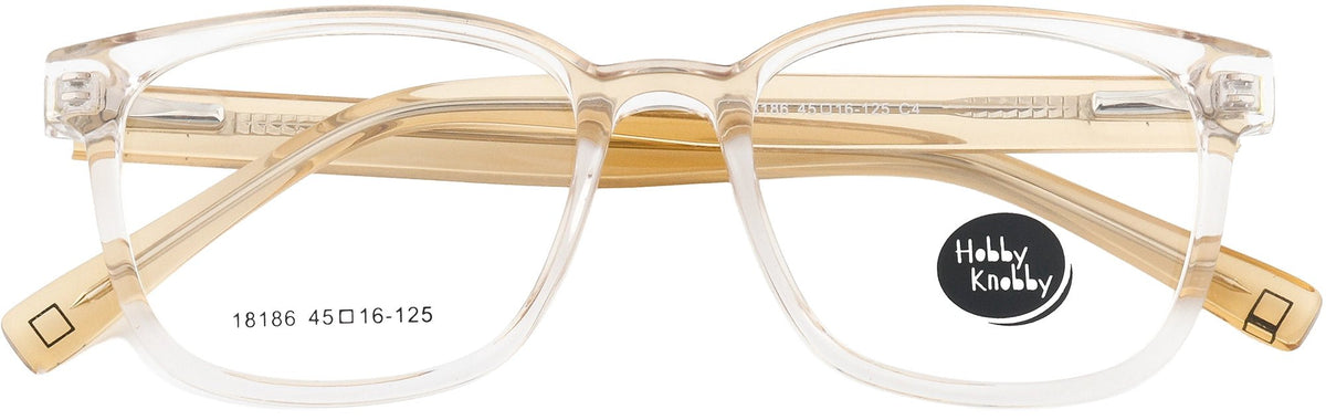 HK18186-C4-Handmade Mix Material-Crystal Brown - glassesbyahana.com
