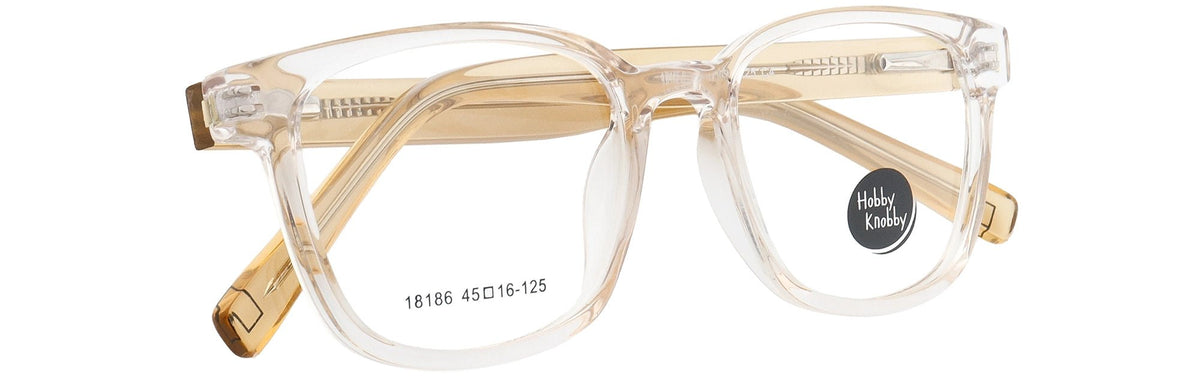 HK18186-C4-Handmade Mix Material-Crystal Brown - glassesbyahana.com