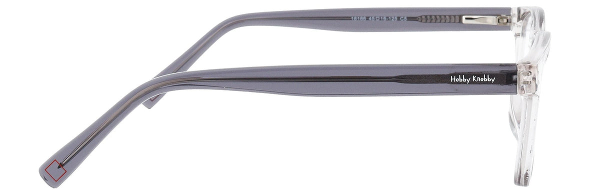 HK18186-C5-Handmade Mix Material-Crystal Grey - glassesbyahana.com