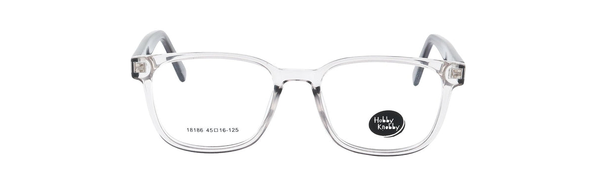 HK18186-C5-Handmade Mix Material-Crystal Grey - glassesbyahana.com
