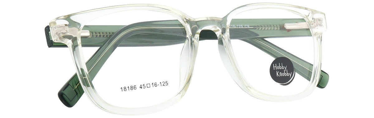 HK18186-C9-Handmade Mix Material-Crystal Green - glassesbyahana.com