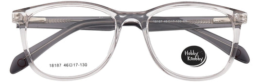 HK18187-C5-Handmade Mix Material-Crystal Grey - glassesbyahana.com