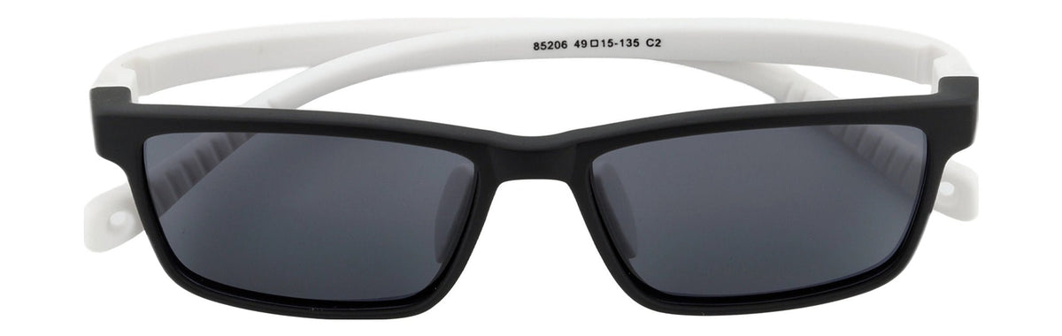 HK85206-C2-Handmade Mix Material-Black & White - glassesbyahana.com