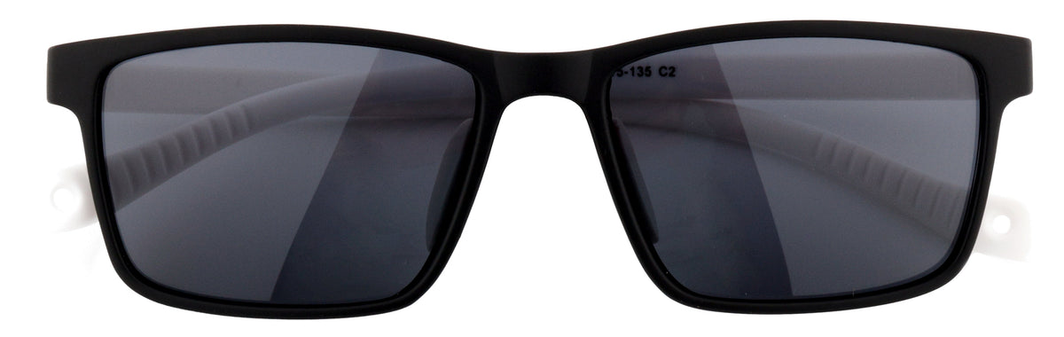 HK85206-C2-Handmade Mix Material-Black & White - glassesbyahana.com