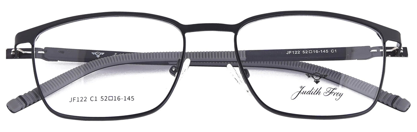 JF122 - C1 - Metal Alloy - Midnight Black - glassesbyahana.com