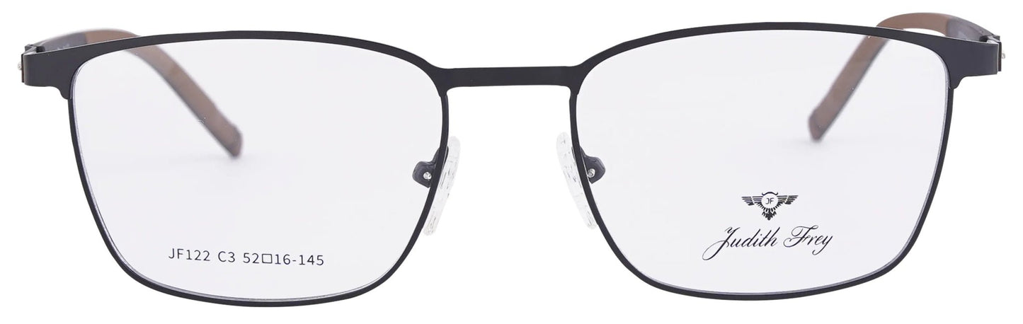 JF122 - C3 - Metal Alloy - Midnight Black - glassesbyahana.com